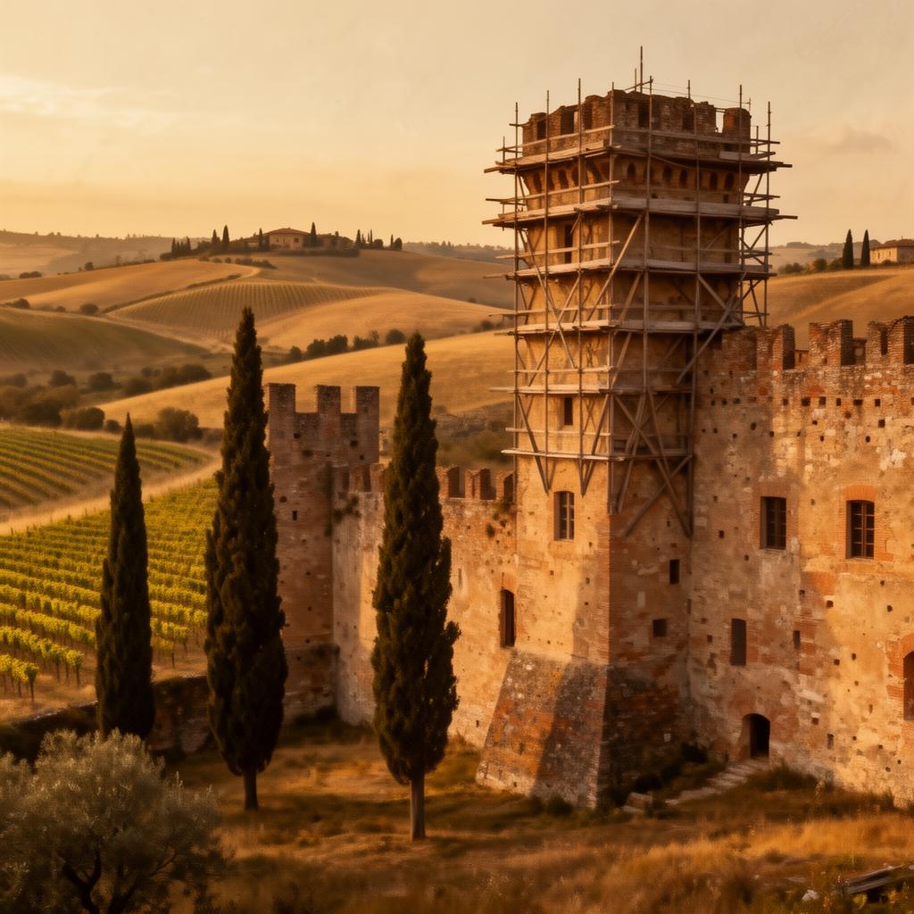 Tuscan estate exterior